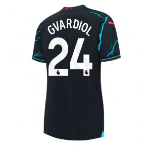 Manchester City Josko Gvardiol #24 Tredje trøje Dame 2023-24 Kort ærmer